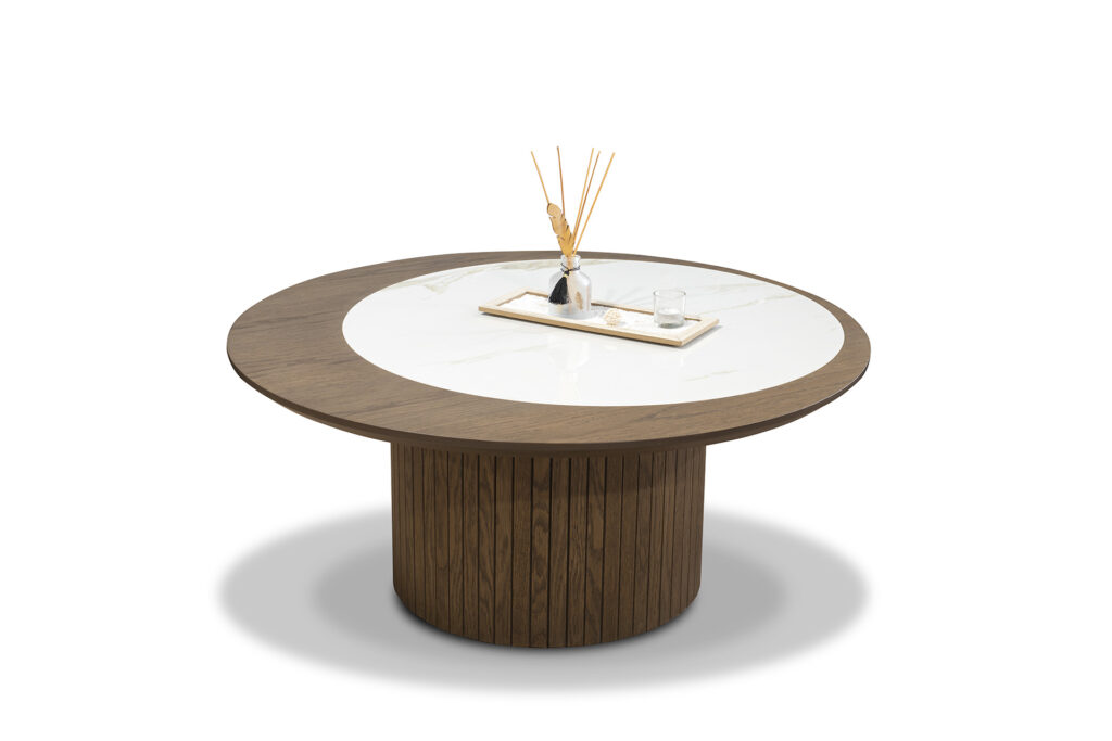 ΤΡΑΠΕΖΑΚΙ SENSO ΣΤΡΟΓΓΥΛΟ ΜΕ ΚΕΡΑΜΙΚΟ